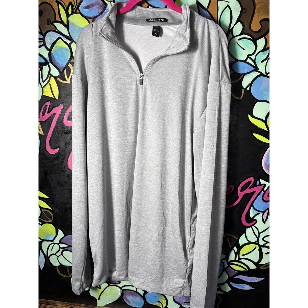 Men's Allpro Quarter Zip, XL, Grey